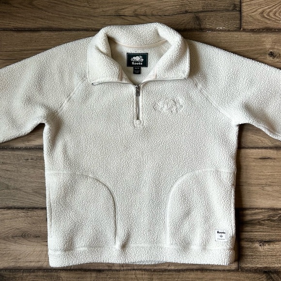Roots oharra sherpa cream pullover - Picture 2 of 7